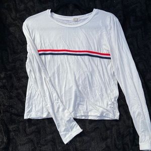 White striped long sleeve shirt